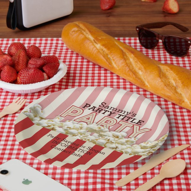 Plato De Papel ¡Son tus Personalizados las que personalizan esto! (Picnic)