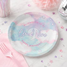 Soñadora Femenina En La Nube Nueve 9 Cumpleaños