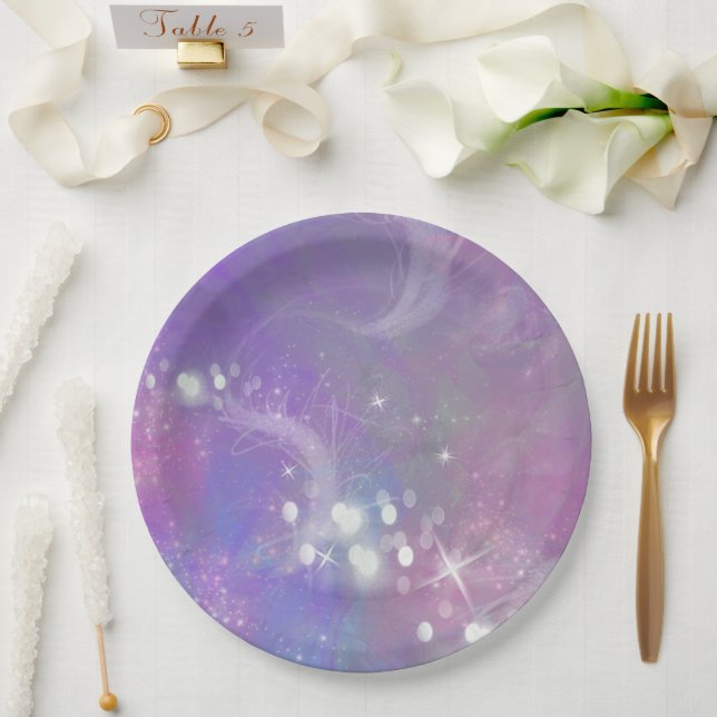 Plato De Papel Soñando con espuma (Boda)