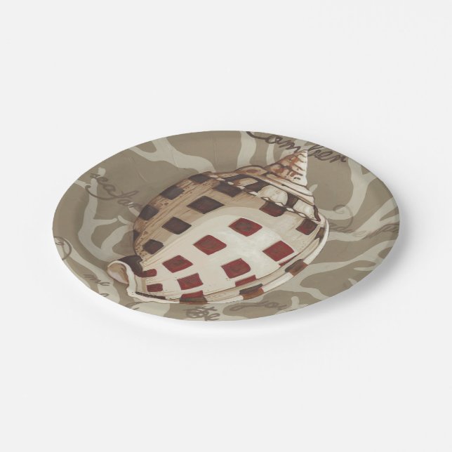 Plato De Papel Soneto I de la playa (Angular)