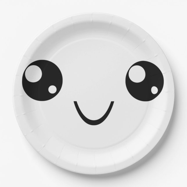 Plato De Papel Sonrisa Face (Anverso)