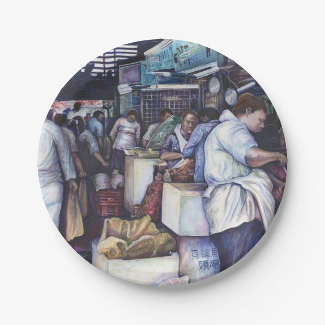 Plato De Papel Sopa de cabeza de pescado, Singapur (Anverso)