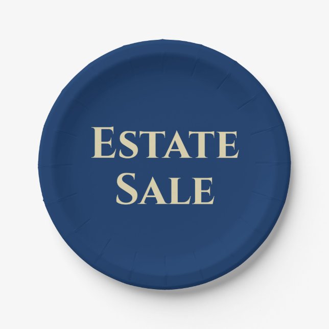 Plato De Papel Soporte de ventas inmobiliarias (Anverso)