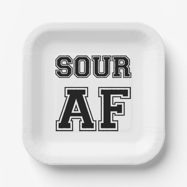 PLATO DE PAPEL SOUR AF (Anverso)
