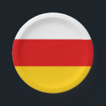 Plato De Papel South Ossetia Flag<br><div class="desc">Patriotic flag of South Ossetia.</div>