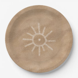 Plato De Papel Southwest Sun Petroglyph