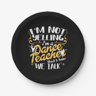 Plato De Papel Soy Profesora De Baile