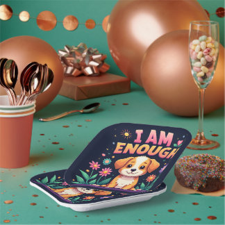 Plato De Papel Soy suficiente