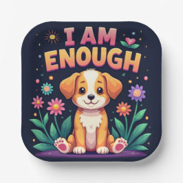 Plato De Papel Soy suficiente