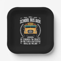 Soy una ayudante de autobús escolar divertido de v