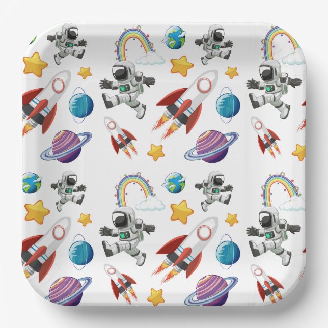 Plato De Papel Space (Anverso)