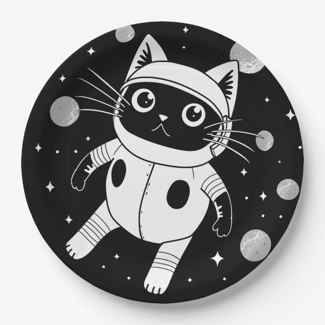 Plato De Papel Space Kitty (Anverso)