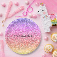 Sparkling elegante giratorio arco iris colorido li