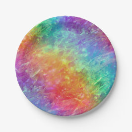 Plato De Papel spellcaster - arcoiris de cristal vivo :