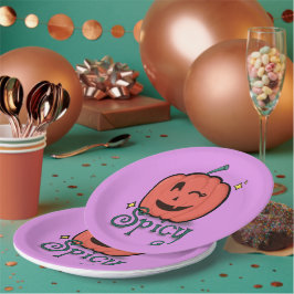 Plato De Papel Spicy Pumpkin Spice