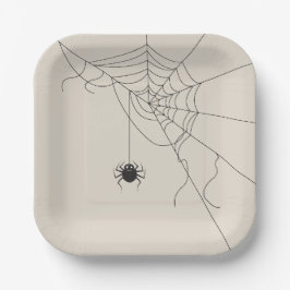 Plato De Papel spider web