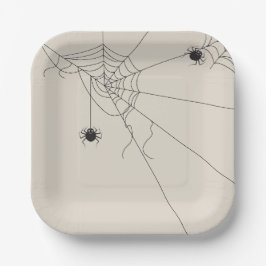 Plato De Papel spider web net