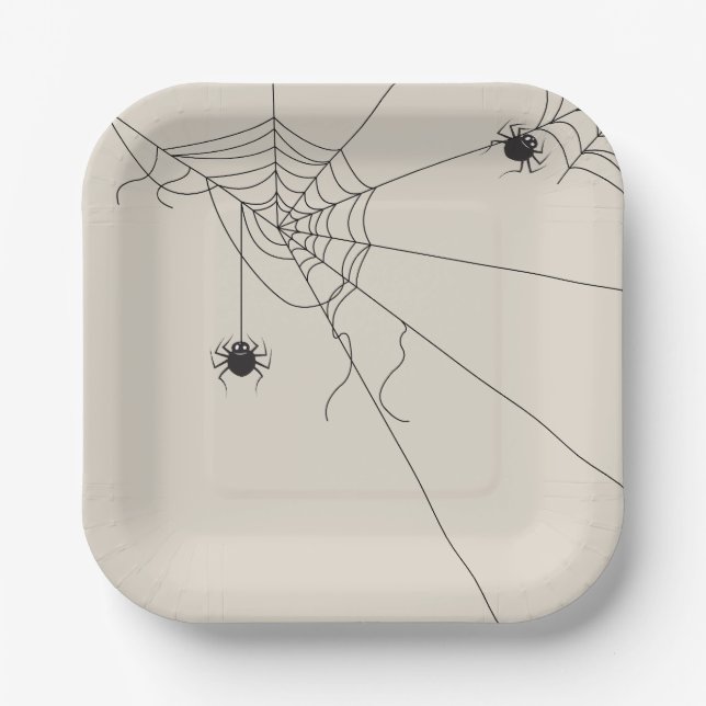 Plato De Papel spider web net (Anverso)