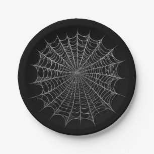 Plato De Papel Spiderwebs Spider Web Halloween