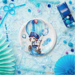 Plato De Papel Splish Splash Joy: Niño Náutico Baby Shower