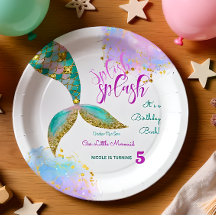 Splish splash mermaid cumpleaños bash