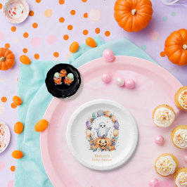 Plato De Papel Spooky Cute Baby Shower