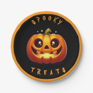 Plato De Papel Spooky Treats