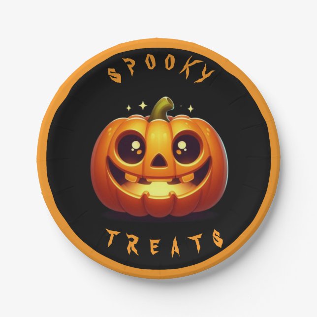 Plato De Papel Spooky Treats (Anverso)