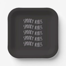 Plato De Papel spooky vibes typography