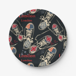 Plato De Papel Sports Boots Fashion Pattern