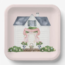 Plato De Papel Spring | Happy Easter | House