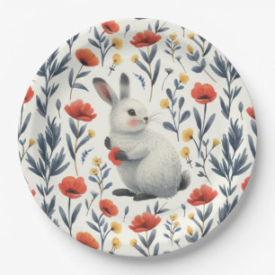 Plato De Papel Springtime Bunny