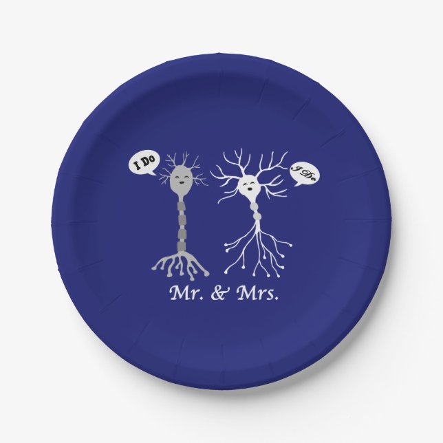 Plato De Papel Sr. & Sra. Neurona (Anverso)