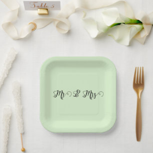 Plato De Papel Sr. y Sra. Green