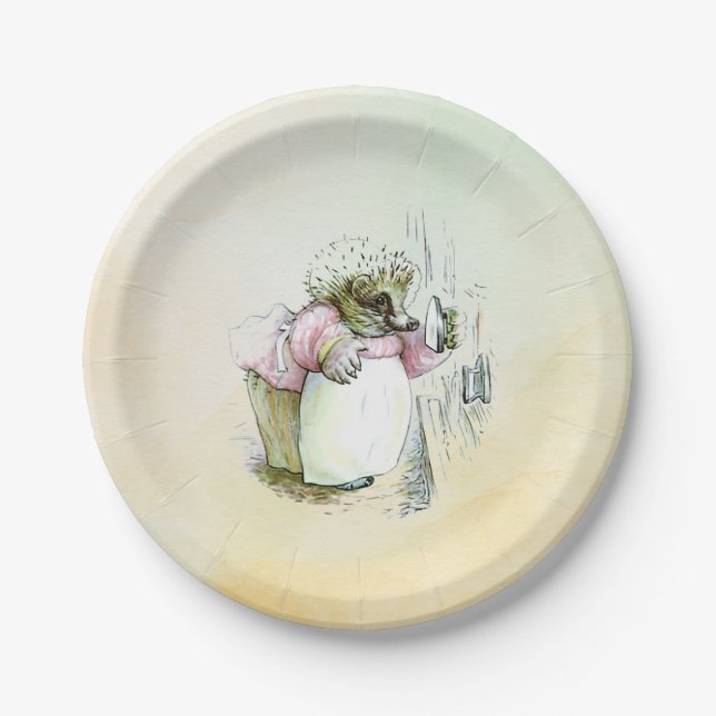 Plato De Papel Sra. Tiggy-Winkle 4 Placas de papel (Anverso)