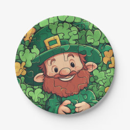 Plato De Papel St. Patrick's Day Leprechaun Puzzle Any Age