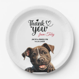 Plato De Papel Staffordshire Bull Terrier
