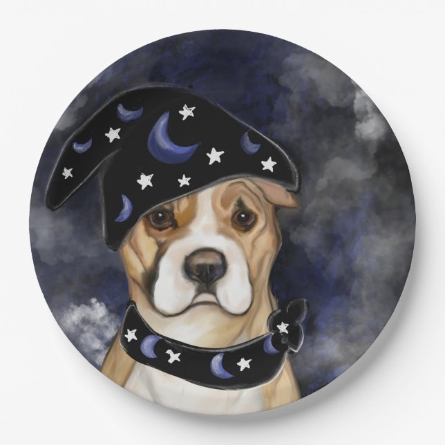 PLATO DE PAPEL STAFFORDSHIRE TERRIER (Anverso)
