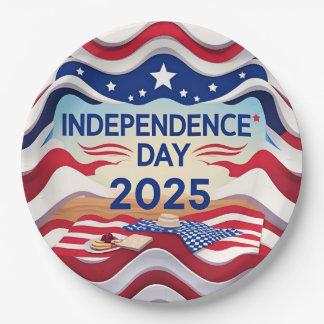 Plato De Papel Star-Studded Independence Day Bowls