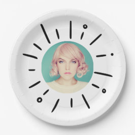 Plato De Papel STARBURST | Simple Round Fun Custom Photo