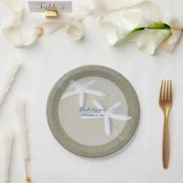 Plato De Papel Starfish Beach Wedding