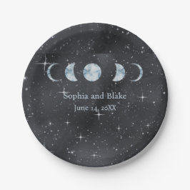 Plato De Papel Starry Night Celestial Boda