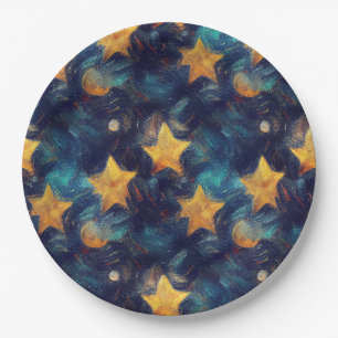 Plato De Papel Starry Sky
