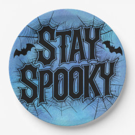 Plato De Papel Stay Spooky Halloween