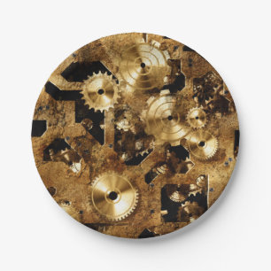 Plato De Papel Steampunk