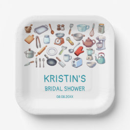Plato De Papel Stock the Kitchen Bridal Shower Kitchen Utensils