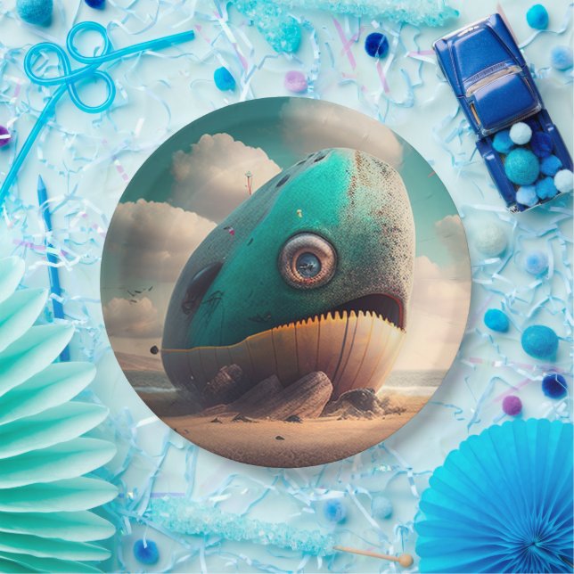 Plato De Papel Strange Whale (Fiesta)