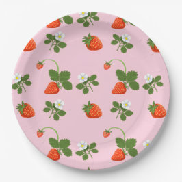 Plato De Papel Strawberries