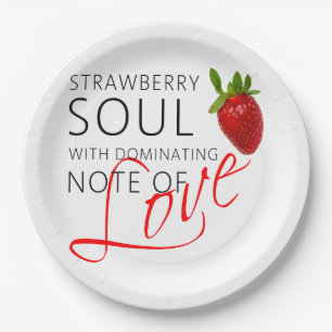 Plato De Papel Strawberry Soul