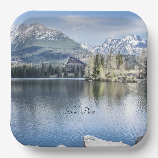 Plato De Papel Strbske Pleso, High Tatras, Eslovaquia Classic Rou (Anverso)